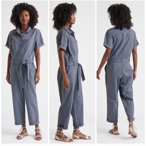 Splendid X Cella Jane Becky Utility Coveralls Jumper Elephant Grey